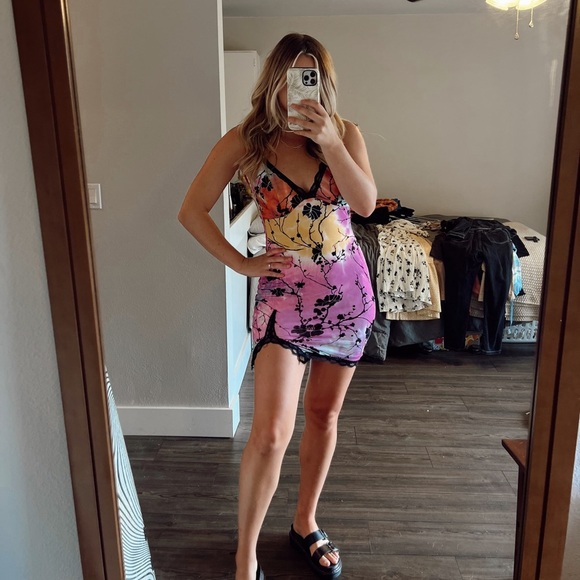 Princess Polly Multicolor Mini Dress - Picture 1 of 11